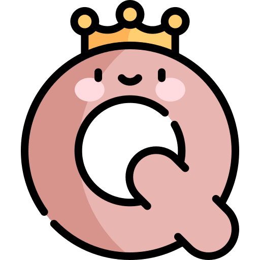 Q education abecedary learn icon Q education abecedary learn icon