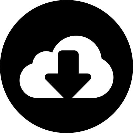 Cloud computing direct download data multimedia option icon