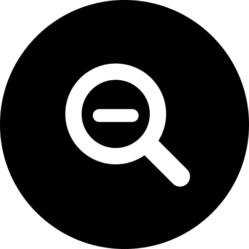 Zoom out tools and utensils magnifying glass search icon