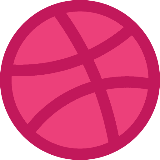Dribbble social media logo network icon