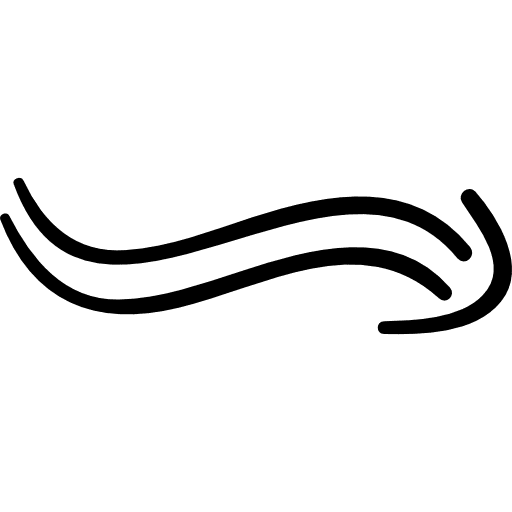 Undulating arrow wind direction arrows right arrow icon