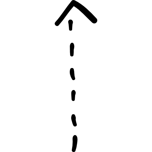 Up broken line arrow arrows up arrow direction icon