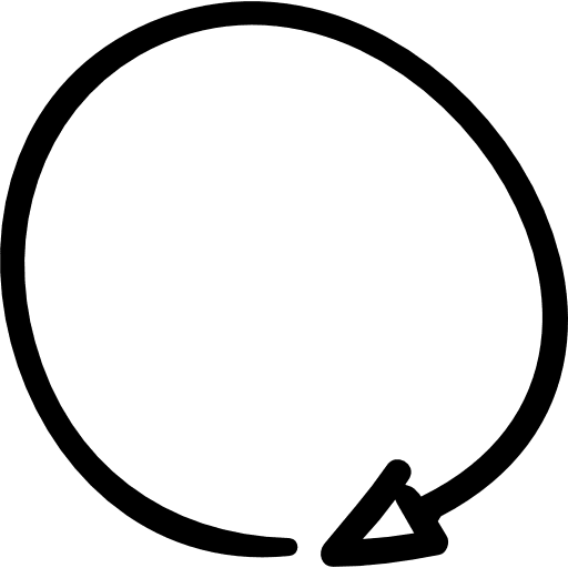 Clockwise drawn arrow circular arrow refresh arrow icon