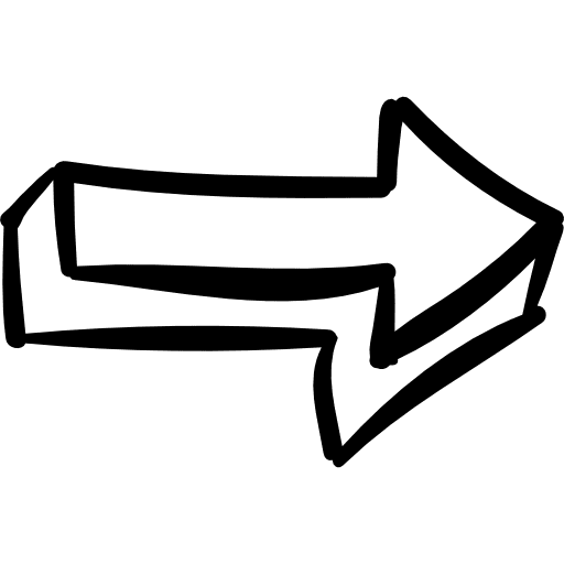 Right arrow outline direction next forward icon