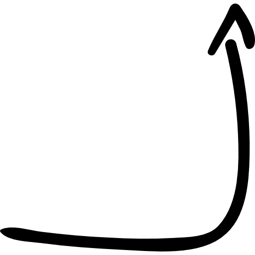 Right up arrow hands up ascend arrows icon