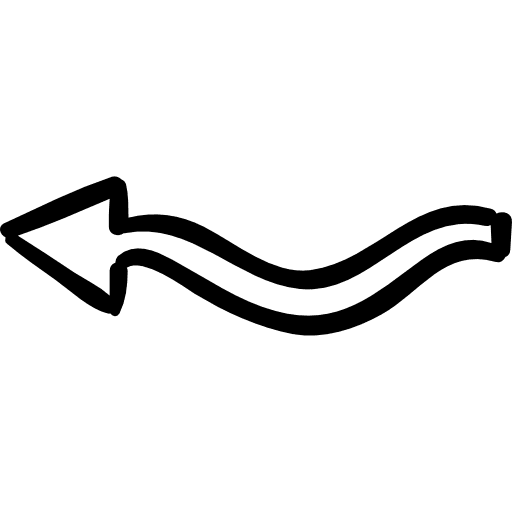 Squiggly arrow  arrows trajectory squiggly icon
