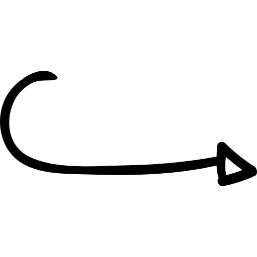 Turn right arrow trajectory turn right curve icon