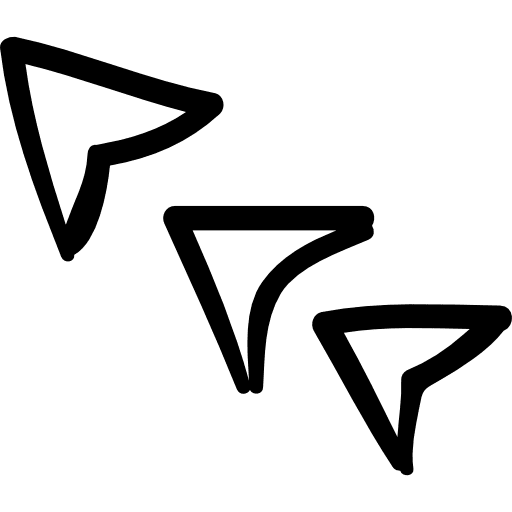 Arrowheads navigation up arrow trajectory icon
