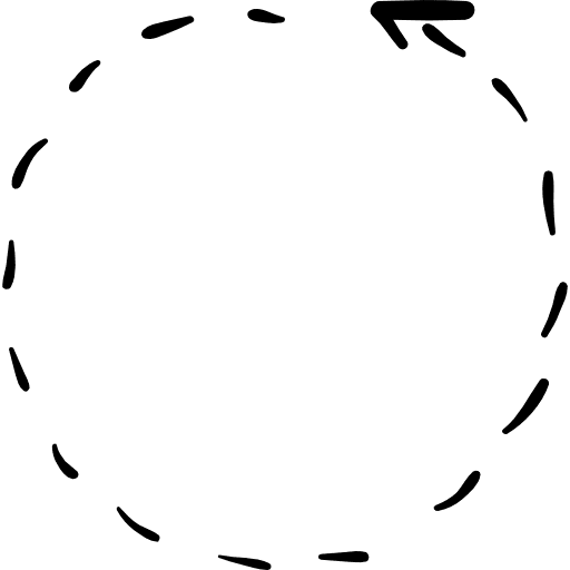 Update arrow with broken line update reload arrows icon
