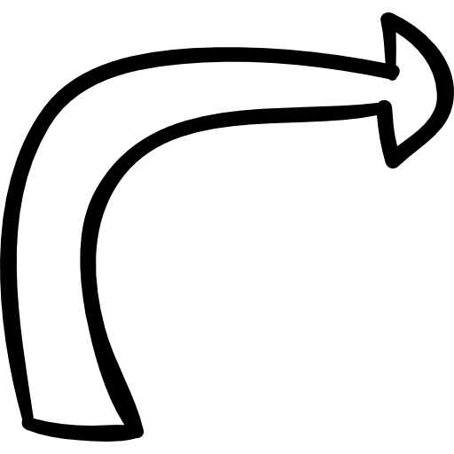 Turn right arrow curve right arrows icon