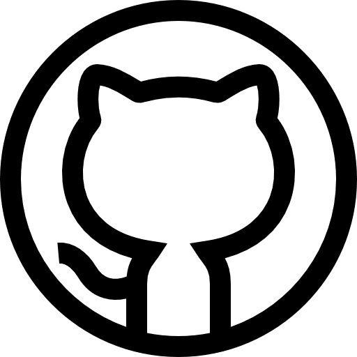 Github logo rounded social media icon