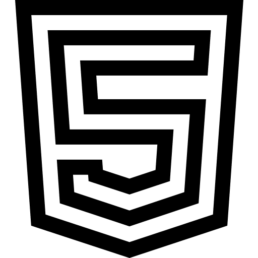 Html brand social media shapes and symbols icon