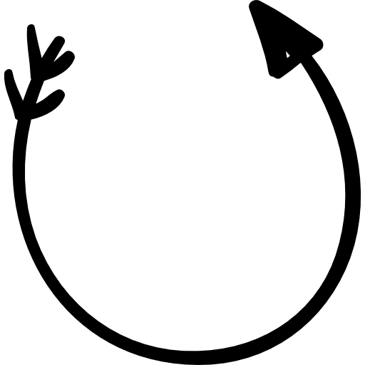 Spinning left arrow arrows circular reload icon