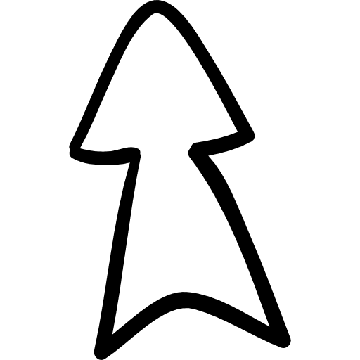 Up arrow direction trajectory arrows icon