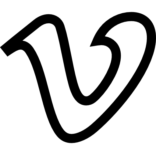 Vimeo brands video player multimedia icon Vimeo brands video player multimedia icon