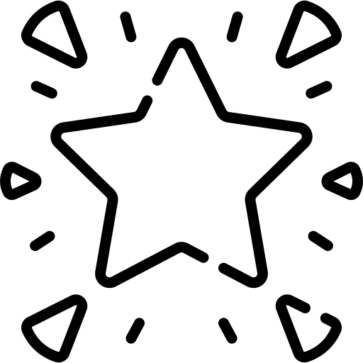 Excellence rating star success icon