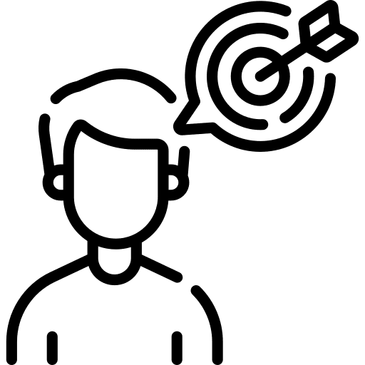 Purpose target objective aim icon Purpose target objective aim icon