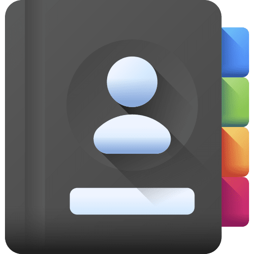 Contacts education agenda phone book icon