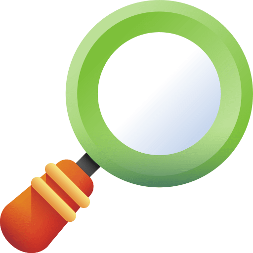 Search loupe magnifying glass ios icon