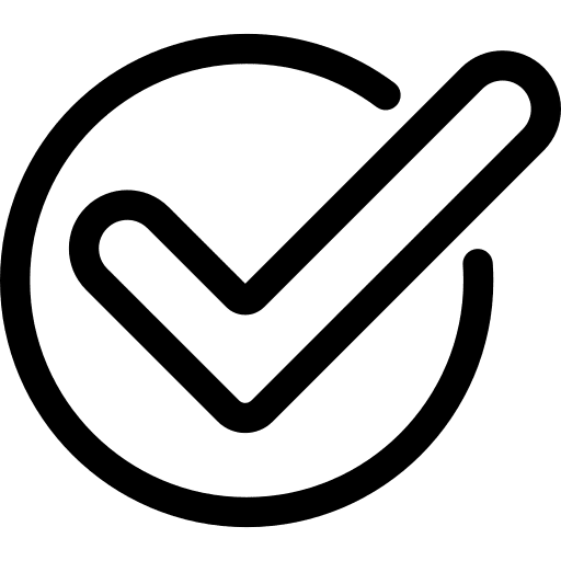 Checked hassle free completion checked icon