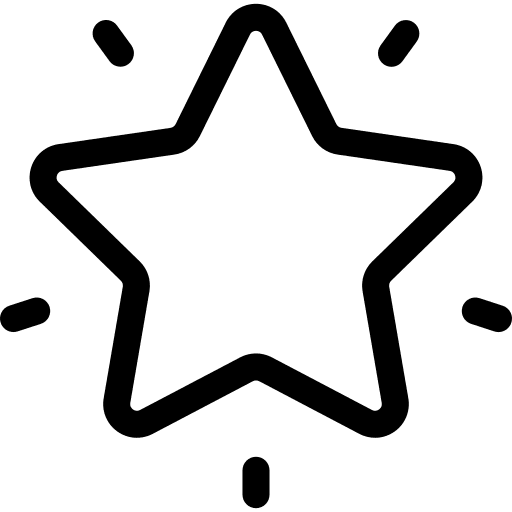 Favorites shapes star rate icon