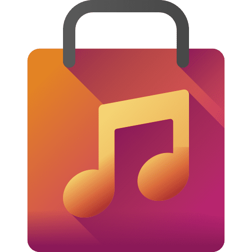 Music store app ios14 music and multimedia sound icon