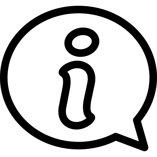 Information help about us signs icon