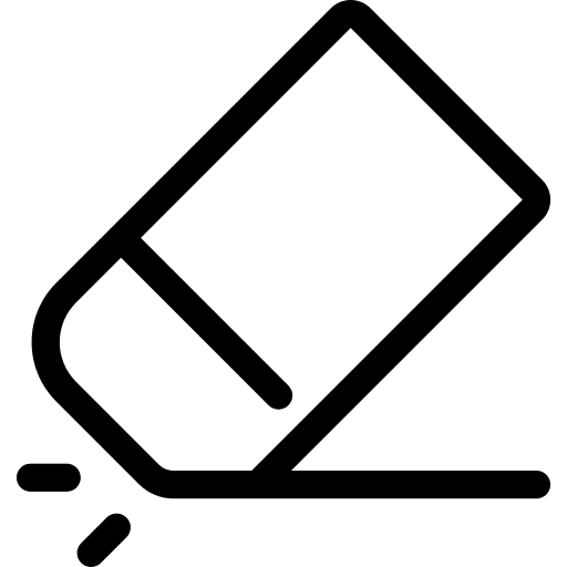 Eraser erase eraser remove icon