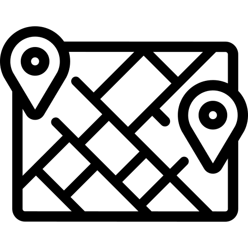 Map pin placeholder region icon