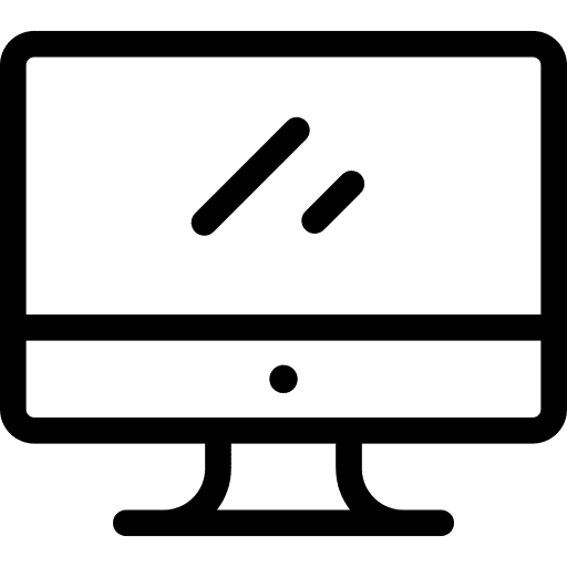 Monitor tu tv computer screen tv icon