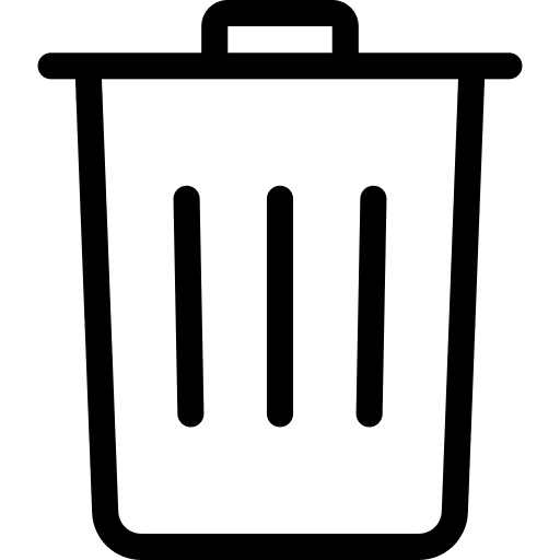 Trash trash tools and utensils interface icon