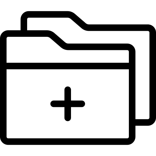 Folder data storage interface file storage icon