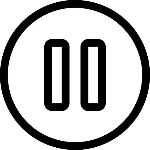 Pause signs video player pause icon