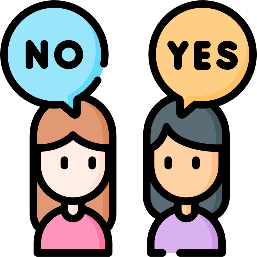 Discussion disapprove no yes icon