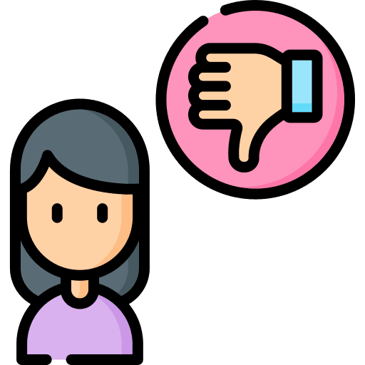 Dislike customer dislike user icon Dislike customer dislike user icon
