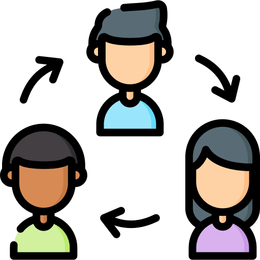 Group afro people together girl icon Group afro people together girl icon