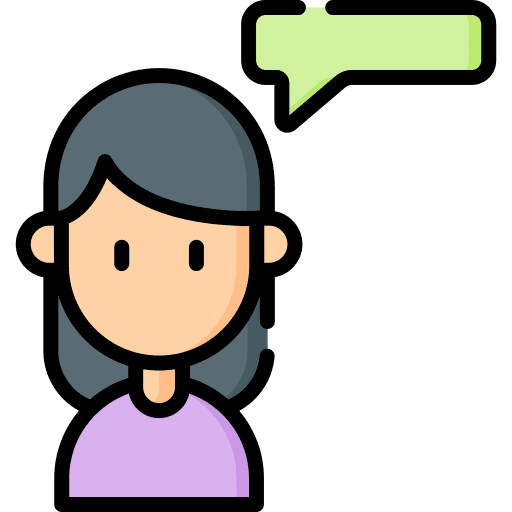 Talk communications girl talk icon