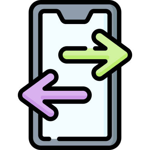 Smarphone ui transfer electronics icon Smarphone ui transfer electronics icon