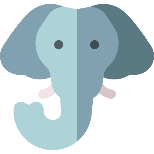 Elephant wildlife fauna animal kingdom icon