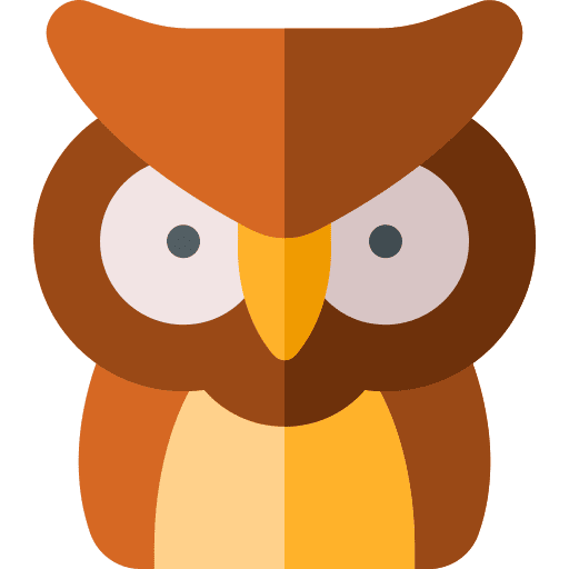 Owl ornithology owl wildlife icon