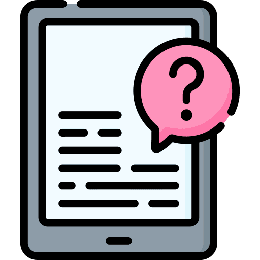 Question help question mark electronics icon Question help question mark electronics icon