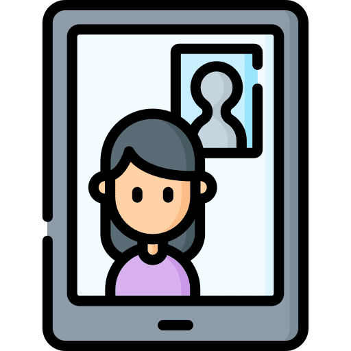 Video call online communication communications electronics icon Video call online communication communications electronics icon
