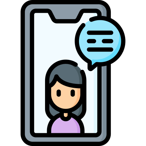 Video call online conference speech bubble online communication icon Video call online conference speech bubble online communication icon