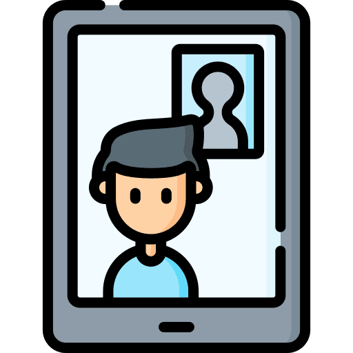Video call video call tablet communications icon Video call video call tablet communications icon