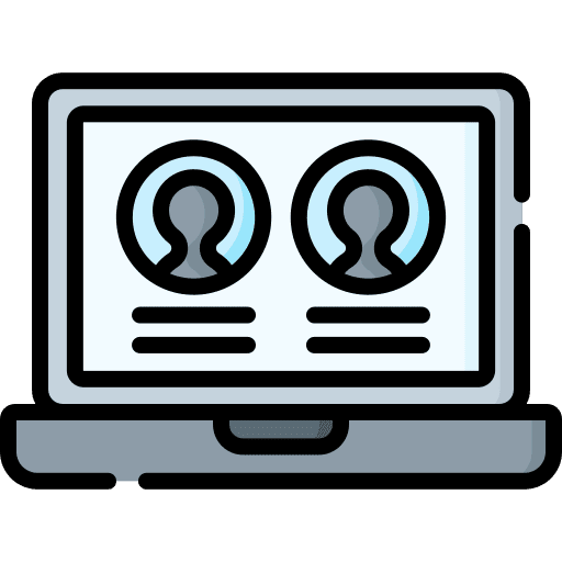 Video conference online conference video call online communication icon Video conference online conference video call online communication icon