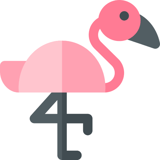 Flamingo bird fauna wildlife icon Flamingo bird fauna wildlife icon