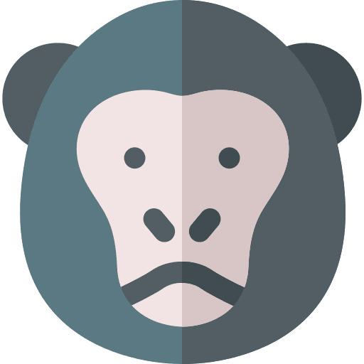 Gorilla mammal wildlife animal kingdom icon Gorilla mammal wildlife animal kingdom icon