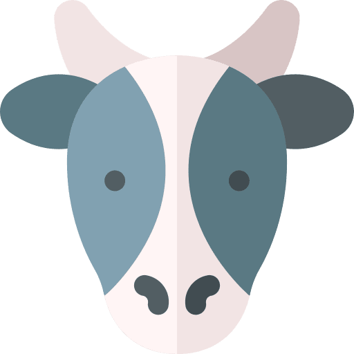 Cow mammal zoology fauna icon Cow mammal zoology fauna icon