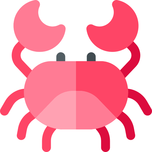 Crab seafood zoo zoology icon Crab seafood zoo zoology icon