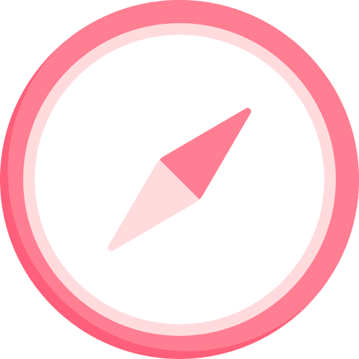Explore instagram compass social media icon